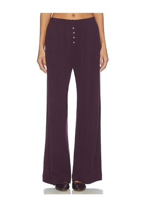 LESET Pointelle Boxer Pant in Purple. Size S. Also in XS.