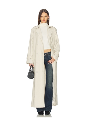 LIONESS x REVOLVE Trencherous Coat in Beige. Size L. Also in M, S, XS.