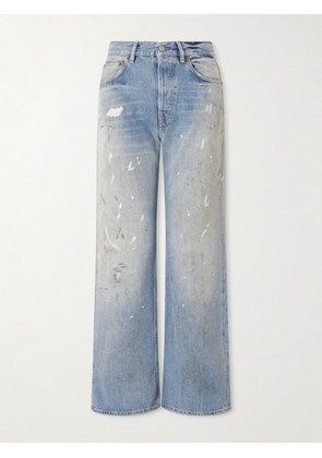 Acne Studios - 2021 Distressed Mid-rise Straight-leg Jeans - Blue - 24,25,26,27,28,29,31