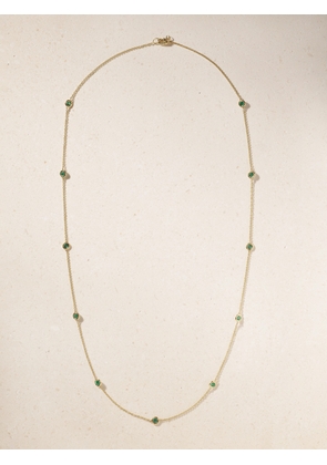 Octavia Elizabeth - By The Pinch 18-karat Gold Emerald Necklace - One size