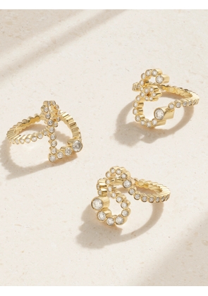 Sophie Bille Brahe - Ensemble Letter 18-karat Gold Diamond Ring - H 7,M 6,J 6,C 6