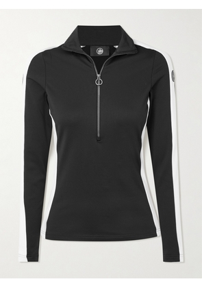 Fusalp - Negam Logo-appliquéd Striped Stretch-jersey Base Layer - Black - x small,small,medium,large,x large