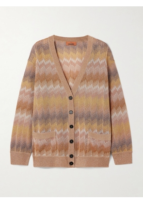 Missoni - Metallic Crochet-knit Cardigan - Gold - x small,small,medium,large,x large