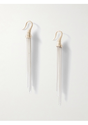 Loren Stewart - Tassel Fringed Sterling-silver And 14-karat Gold Earrings - One size