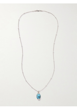 Loren Stewart - Orb Sterling Silver And Turquoise Necklace - Blue - One size