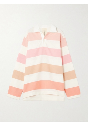 Marrakshi Life - Striped Dégradé Cotton-jersey Polo Shirt - Pink - xx small,x small,small,medium,large,x large,xx large