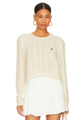 Polo Ralph Lauren Cable Sweater in Cream. Size L. Also in M, XL, XXL.