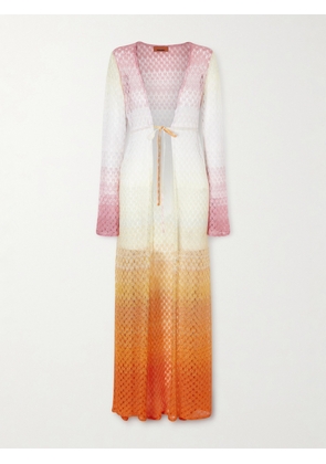 Missoni - Dégradé Metallic Crochet-knit Coverup - Orange - IT36,IT38,IT40,IT42,IT44,IT46,IT48