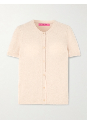 The Elder Statesman - Cashmere And Silk-blend Bouclé Cardigan - Off-white - x small,small,medium,large