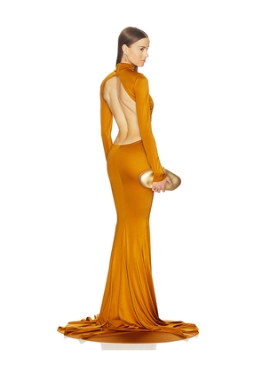 Michael Costello x REVOLVE Salima Gown in Metallic Copper. Size L. Also in M, S, XL, XS, XXS.