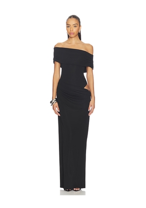 NBD Hadar Maxi Dress in Black. Size L. Also in M, S, XL, XS, XXS.