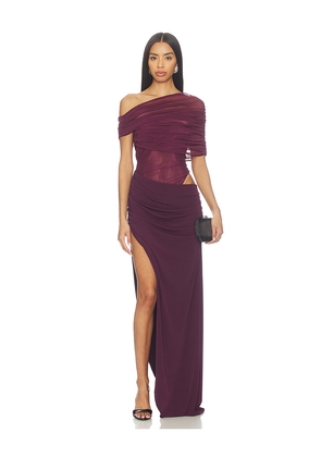 NBD Romi Maxi Dress in Purple. Size L. Also in M, S, XL, XS, XXS.