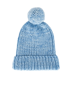 Loeffler Randall April Chunky Knit Hat in Baby Blue.