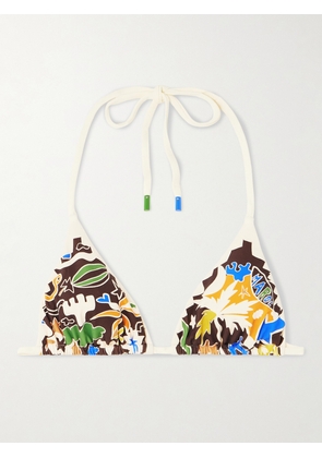ALÉMAIS - Maroc Printed Triangle Bikini Top - Multi - xx small,x small,small,medium,large,x large