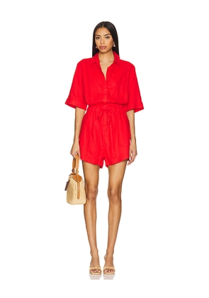 Seafolly Sunside Playsuit in Red. Size S. Also in XS.