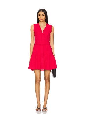 PAIGE Fraise Dress in Red. Size L. Also in S, XXS.