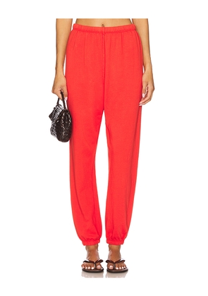 perfectwhitetee French Terry Easy Sweatpant in Red. Size M. Also in XL.