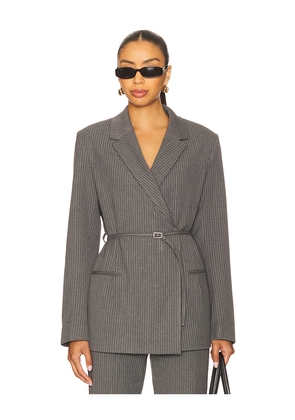 SAMSOE SAMSOE Salot Belt Blazer in Grey. Size M. Also in S.