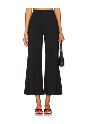 Ripley Rader Ponte Knit Wide Cropped Leg Pant in Black. Size M. Also in S.