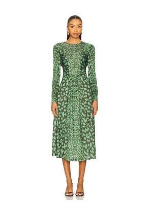 Sea Claude Midi Dress in Green. Size M. Also in S, XL, XS.