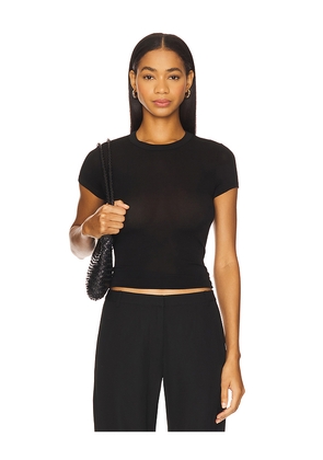 St. Agni St Agni Jersey Baby Tee in Black. Size L. Also in M, XS.