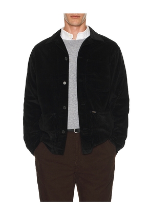 Polo Ralph Lauren Wale Corduroy Barton Overshirt in Black. Size L. Also in S, XXL/2X.