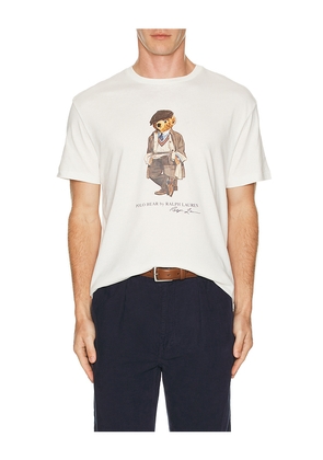 Polo Ralph Lauren Short Sleeve Graphic Heritage Bear T-Shirt in White. Size XL/1X. Also in M.