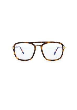 TOM FORD Navigator Eyeglasses in Brown.