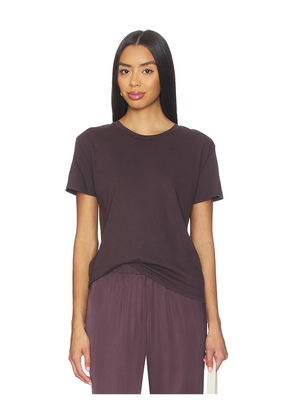 perfectwhitetee Harley Boxy Crew Tee in Chocolate. Size M. Also in S, XS.