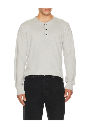 Rag & Bone Classic Flame Henley in Grey. Size M. Also in S.