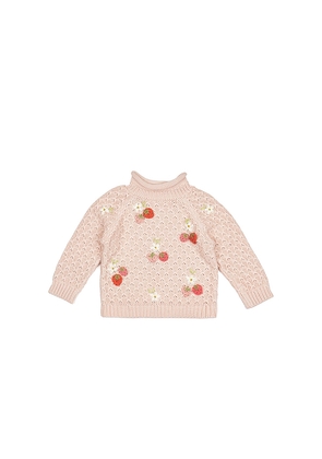Wild Wawa Strawberry Fields Sweater in Pink. Size 2/3. Also in 3/4, 5/6.