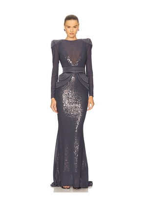 Zhivago Mimicry 2 Piece Gown in Grey. Size 2. Also in 6.