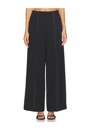 Rag & Bone Irina Highrise Contrast Stitch Pant in Black. Size 0. Also in 2, 4, 6, 8.