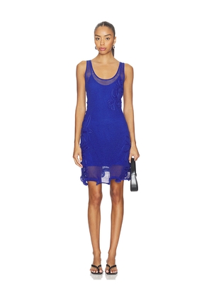 AMUR Alemeda Mini Dress in Royal. Size L. Also in M, S, XS.