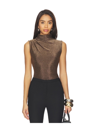 Veronica Beard Mylie Sleeveless Top in Metallic Bronze. Size M. Also in S.