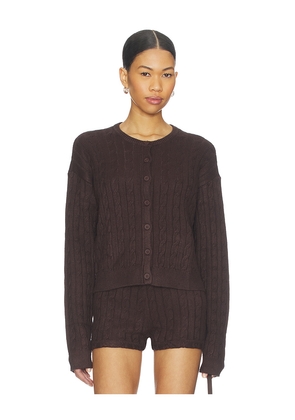 Show Me Your Mumu x REVOLVE Throw On Cardigan in Brown. Size L. Also in M, S, XL, XS, XXL.