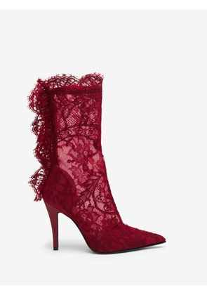 ALEXANDER MCQUEEN - Heron Lace Boot - Item 846023W4ABR6160