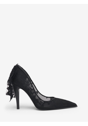 ALEXANDER MCQUEEN - Heron Lace Pump - Item 846025W4ABR1003