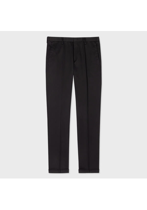 Paul Smith Slim-Fit Black Cotton-Stretch Chinos