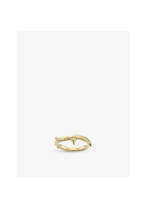 Womens Shaun Leane Rose Thorn Yellow Gold-Plated Vermeil Ring