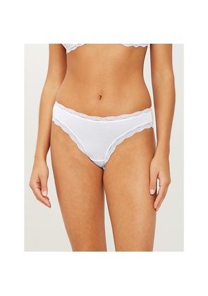 Womens Stripe & Stare Basics Stretch-Modal Briefs