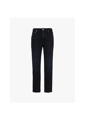 Womens Citizens Of Humanity Zurie Straight-Leg Cropped Denim Jeans