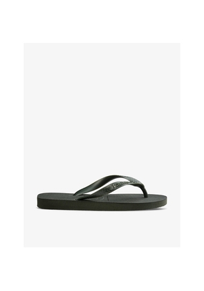 Womens Havaianas Tiras Logo-Embossed Rubber Flip-Flops