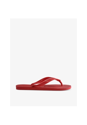 Womens Havaianas Top Embossed Logo Rubber Flip-Flops