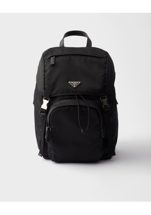 Re-Nylon and Saffiano leather backpack
