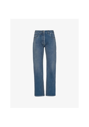 Womens Prada Five-Pocket High-Rise Straight-Leg Jeans