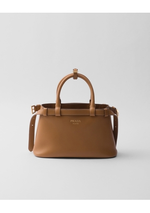 Prada Buckle small leather handbag with double belt
