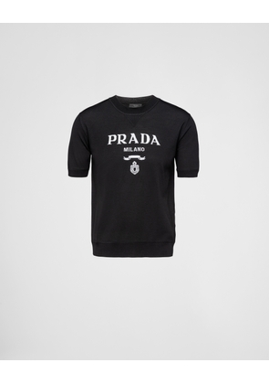 Superfine wool crew-neck sweater