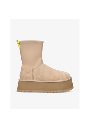 Womens UGG Classic Dipper Suede and Rubber Boots