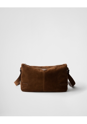 Suede shoulder bag